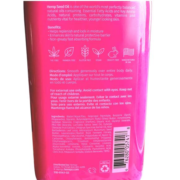 Hempz BRAZILIAN BERRY Body Moisturizer Lotion - Sealed 17 oz / New 2025 Edition - Picture 4 of 6